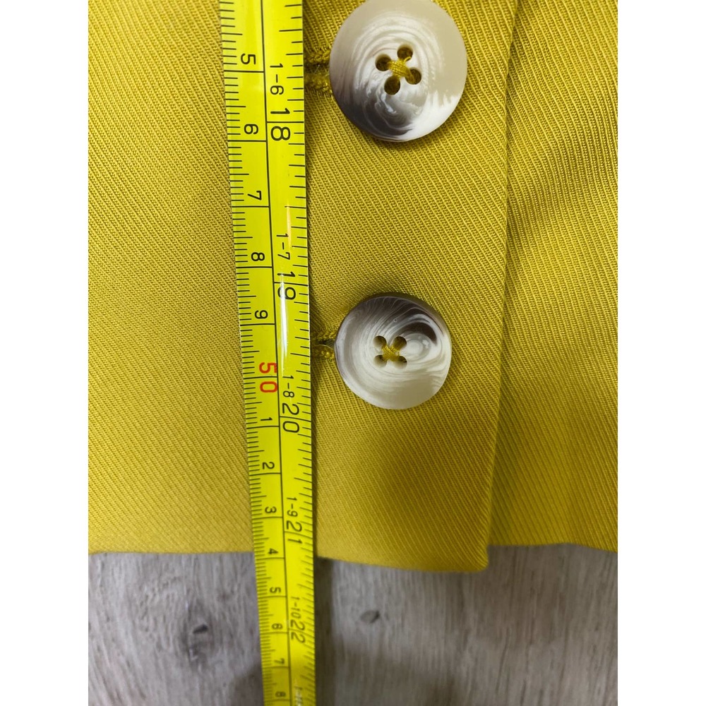NWT FREE PEOPLE Sz 6 GABBIE VEST SUIT SET 4 PIECE VEST & TROUSER SET IN mustard - Picture 9 of 14